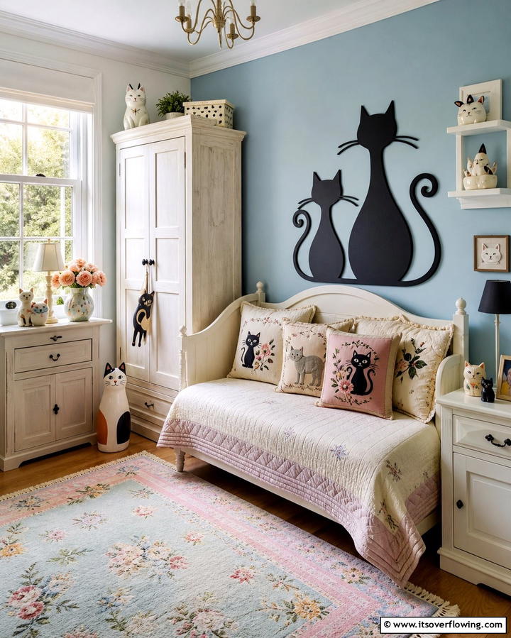 Cat Themed Accents - 25 Taylor Swift Themed Bedroom Decor Ideas for Fans