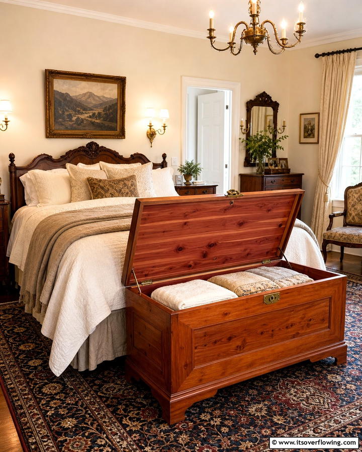 Cedar Chests - 25 Creative Bedding Storage Ideas for Small Spaces