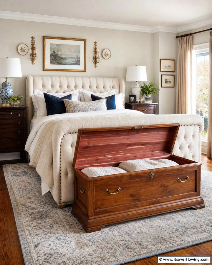 Cedar Chests - 20 Comforter Storage Ideas to Maximize Space