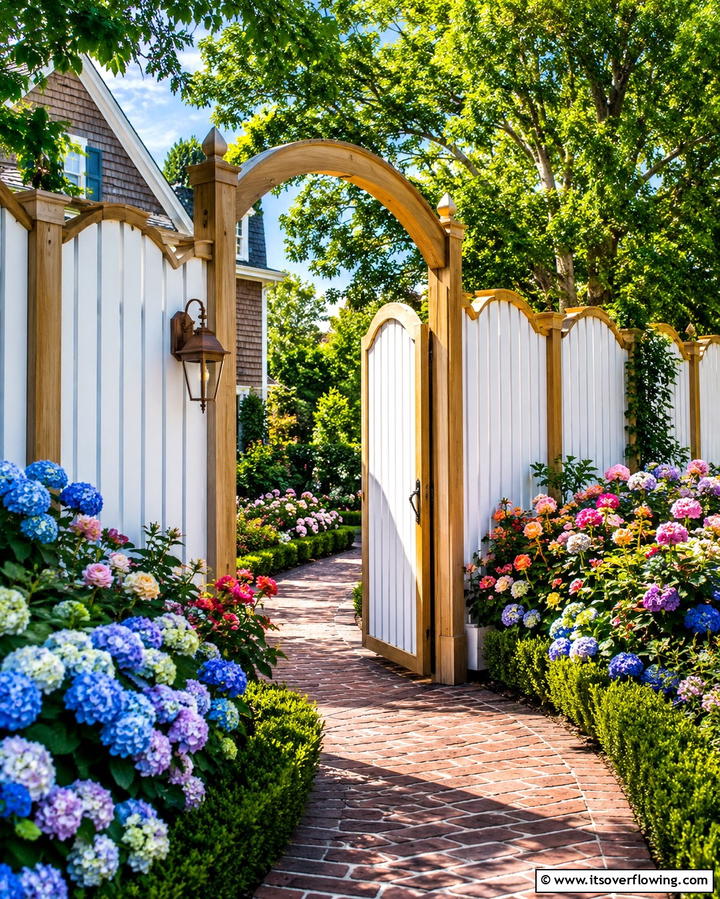 Cedar Fence with Arched Tops - 30 Durable Cedar Fence Ideas to Enhance Privacy and Style