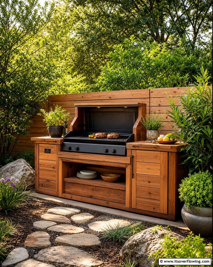 Cedarwood BBQ Pit - 25 Bbq Pit Ideas for Outdoor Cooking Fun
