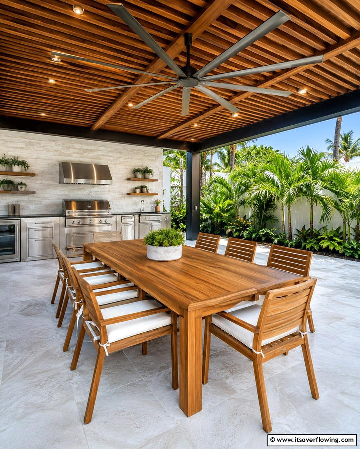Ceiling Fans for Cooling - 20 Summer Kitchen Ideas to Refresh Your Space