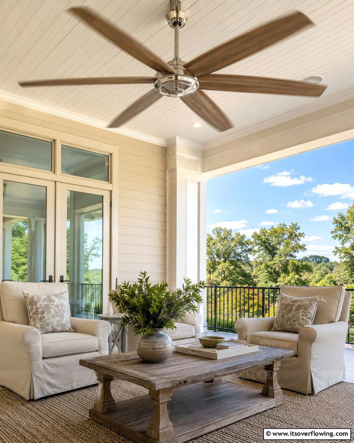 Ceiling Fans for Year Round Comfort - 25 Three Season Porch Ideas for Year-Round Enjoyment