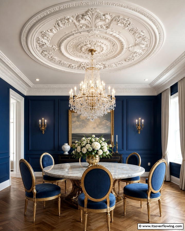 Ceiling Medallion Highlights - 25 Elegant Ceiling Trim Ideas to Elevate Your Home