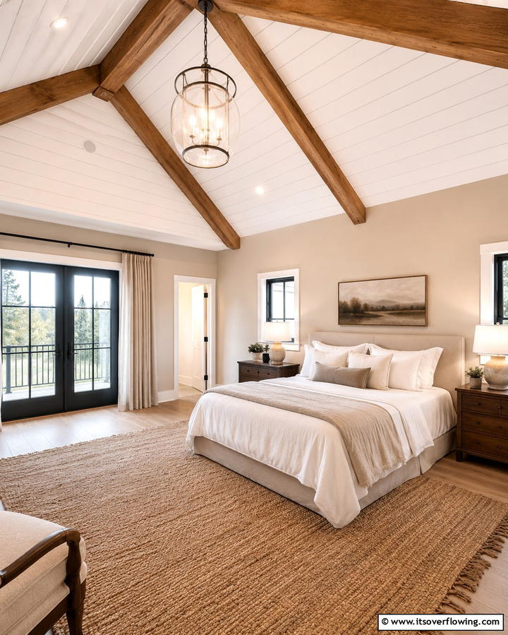 Ceiling Shiplap for a Cozy Ambiance - 25 Shiplap Bedroom Ideas for a Cozy and Chic Retreat