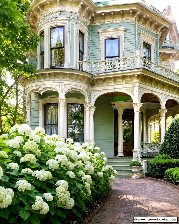 Celadon Green Softness - 25 Green Victorian House Colors for Historic Charm