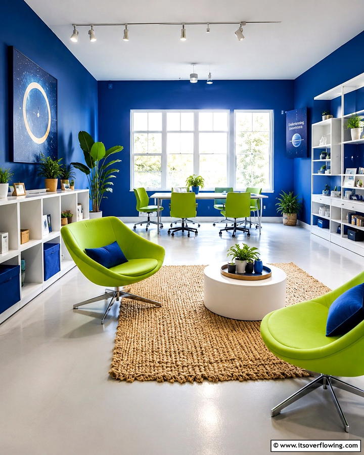 Celestial Blue and Lime Green Vibrance - 30 Refreshing Blue and Green Color Combos for Home Decor