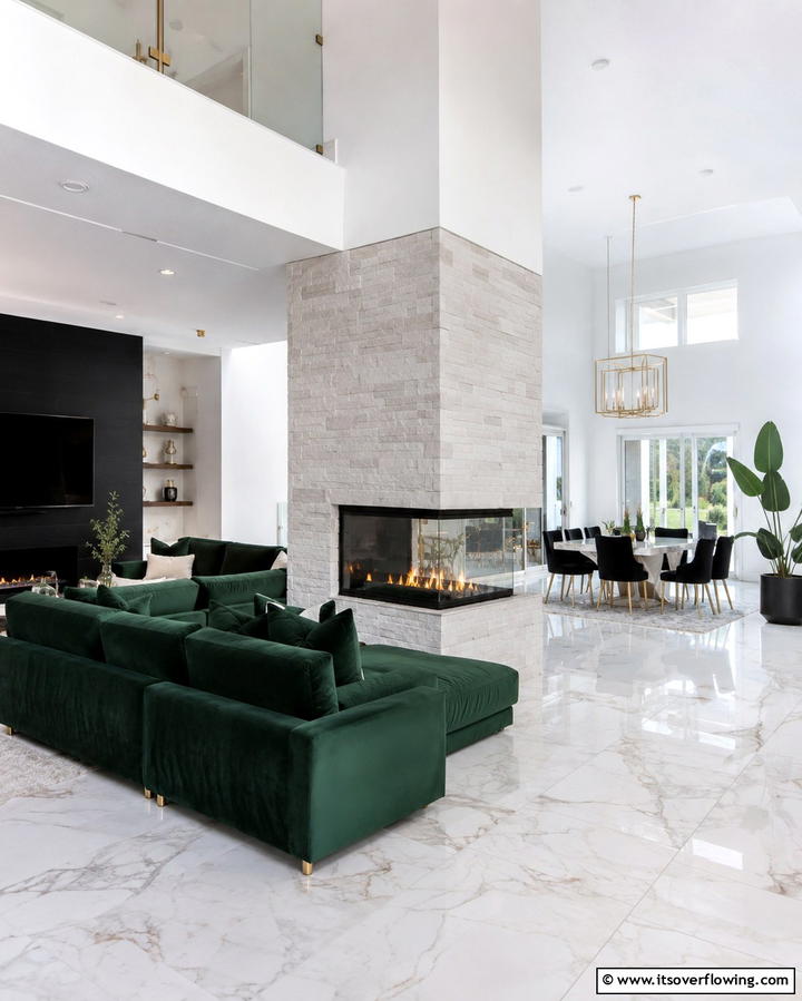 Central Focus Design - 25 Living Room Ideas With Sectionals and Fireplace