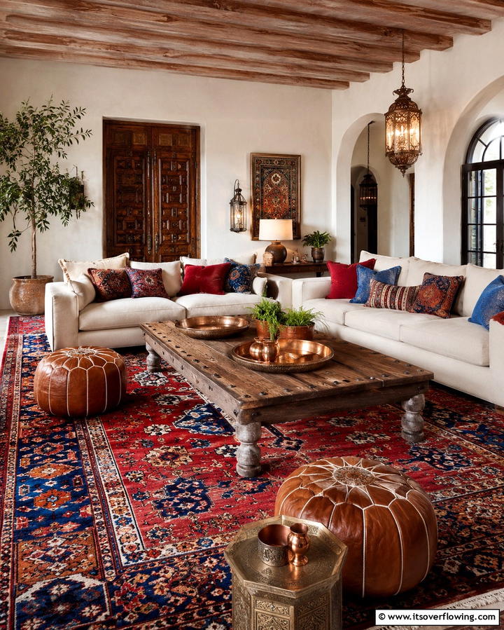 Central Rug Arrangement - 25 Living Room Layout Ideas for Maximum Comfort