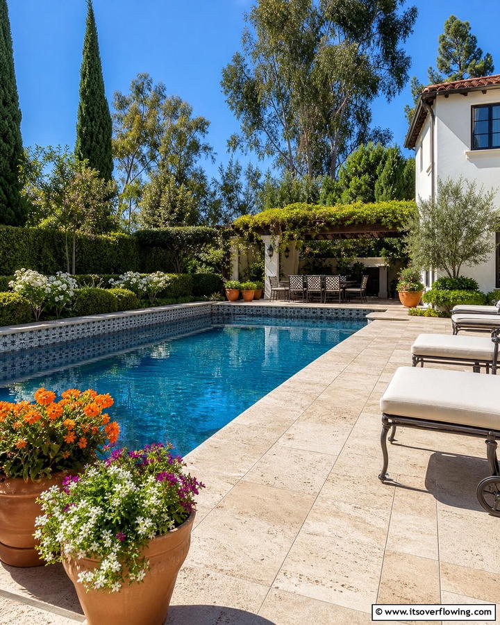 Ceramic Classic - 21 Pool Tile Designs to Refresh Your Swimming Area Style