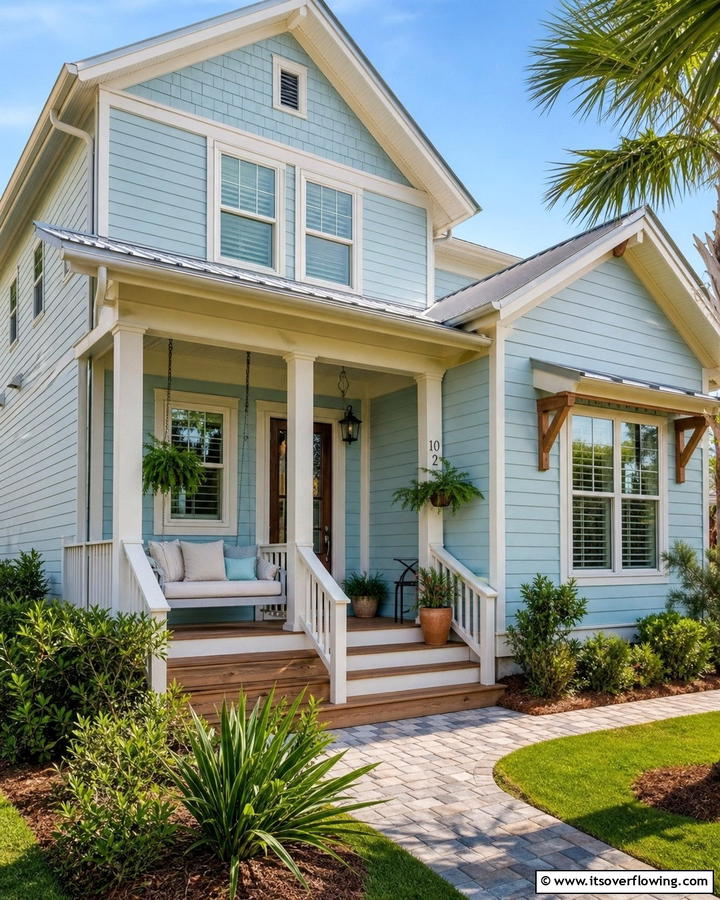 Cerulean Breeze - 20 Midnight Blue and Dark Blue House Siding Colors