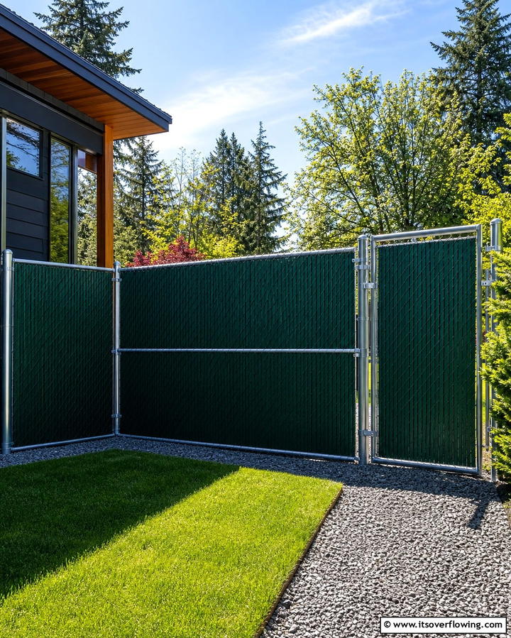 Chain Link Fence Panels - 25 Temporary Fence Ideas for Versatile Outdoor Spaces
