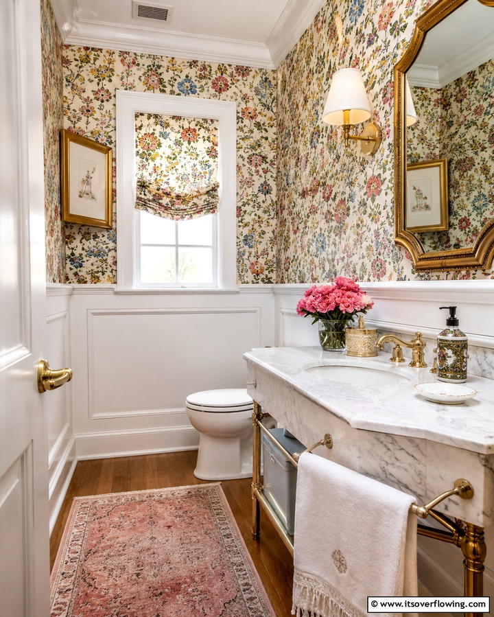 Chair Rail with Wallpaper - 30 Stylish Chair Rail Molding Ideas to Elevate Your Interiors