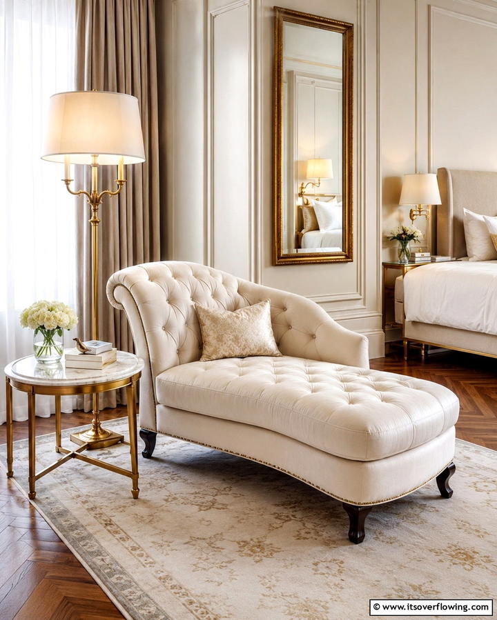 Chaise Lounge Elegance - 25 Bedroom Seating Area Ideas for Comfort and Style