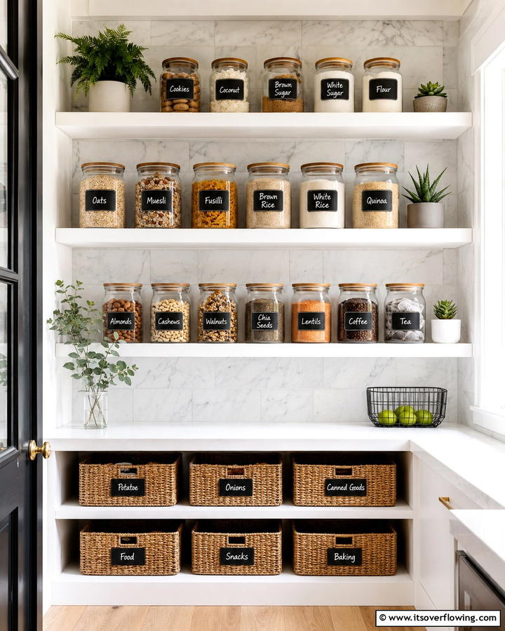 Chalkboard Labels for Storage Jars - 30 Creative Chalkboard Wall Ideas for Functional & Fun Spaces
