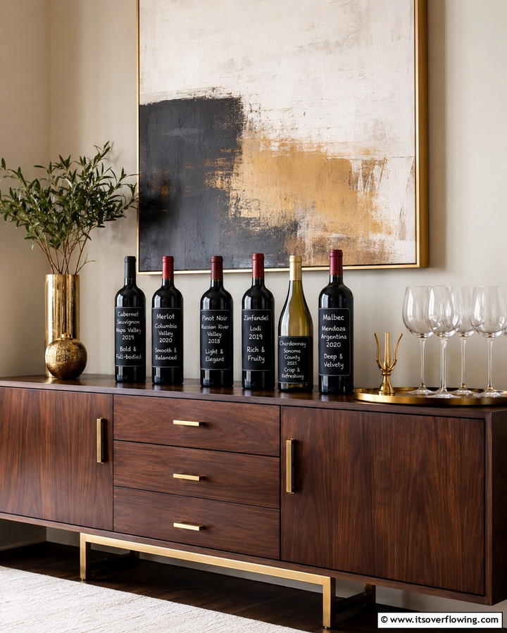 Chalkboard Labels for Wine Bottles - 30 Creative Chalkboard Wall Ideas for Functional & Fun Spaces