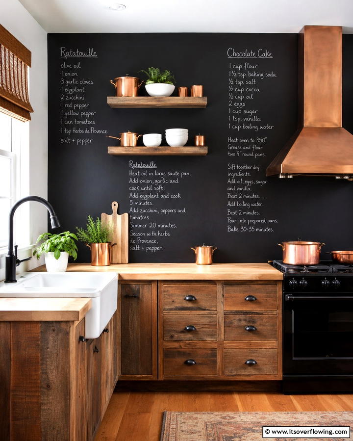 Chalkboard Paint - 25 Modern Kitchen Backsplash Ideas for a Fresh Update