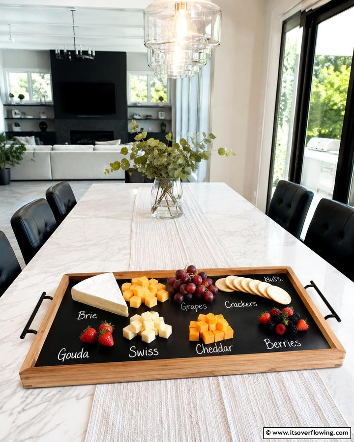 Chalkboard Tray for Serving - 30 Creative Chalkboard Wall Ideas for Functional & Fun Spaces