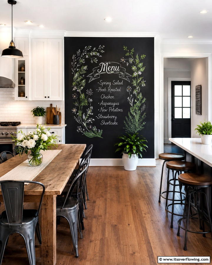 Chalkboard Walls - 25 Large Wall Decor Ideas to Make a Bold Statement