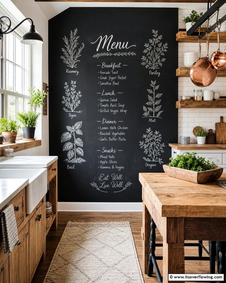 Chalkboard Walls - 20 Rustic Wall Decor Ideas for a Cozy and Charming Home