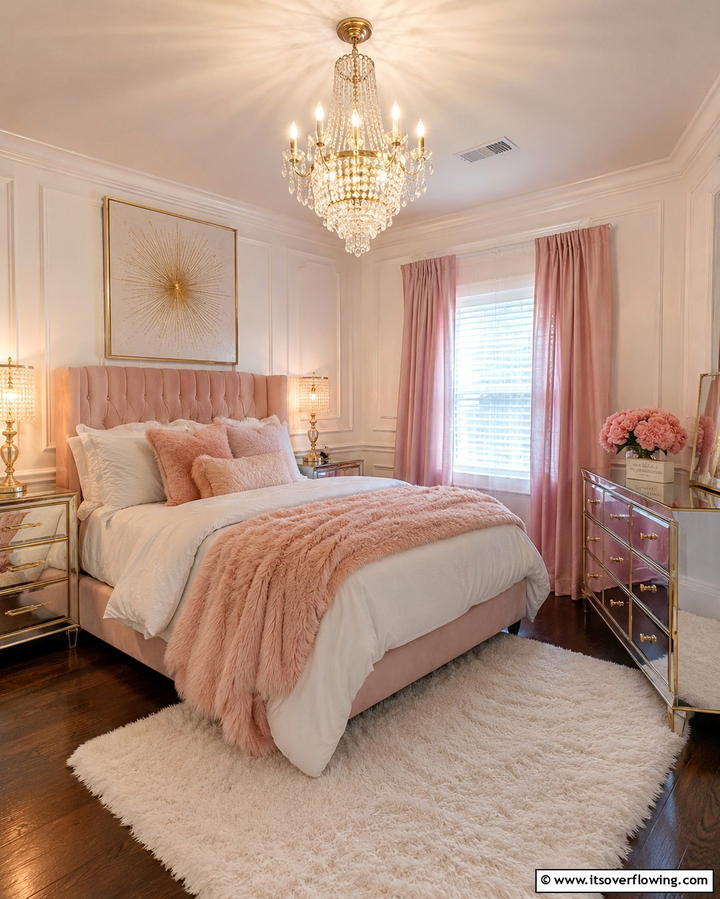 Chandeliers for a Luxe Statement - 25 Small Bedroom Lighting Ideas to Brighten Your Space