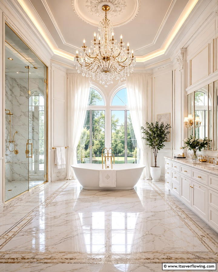 Chandeliers for a Luxurious TouchExact - 25 Bathroom Lighting Ideas to Brighten Your Space
