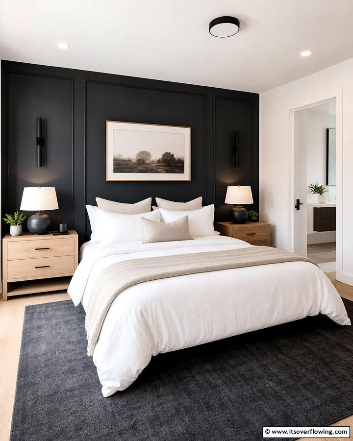 Charcoal Accent Wall - 20 Charcoal Bedroom Ideas for a Sleek and Modern Look