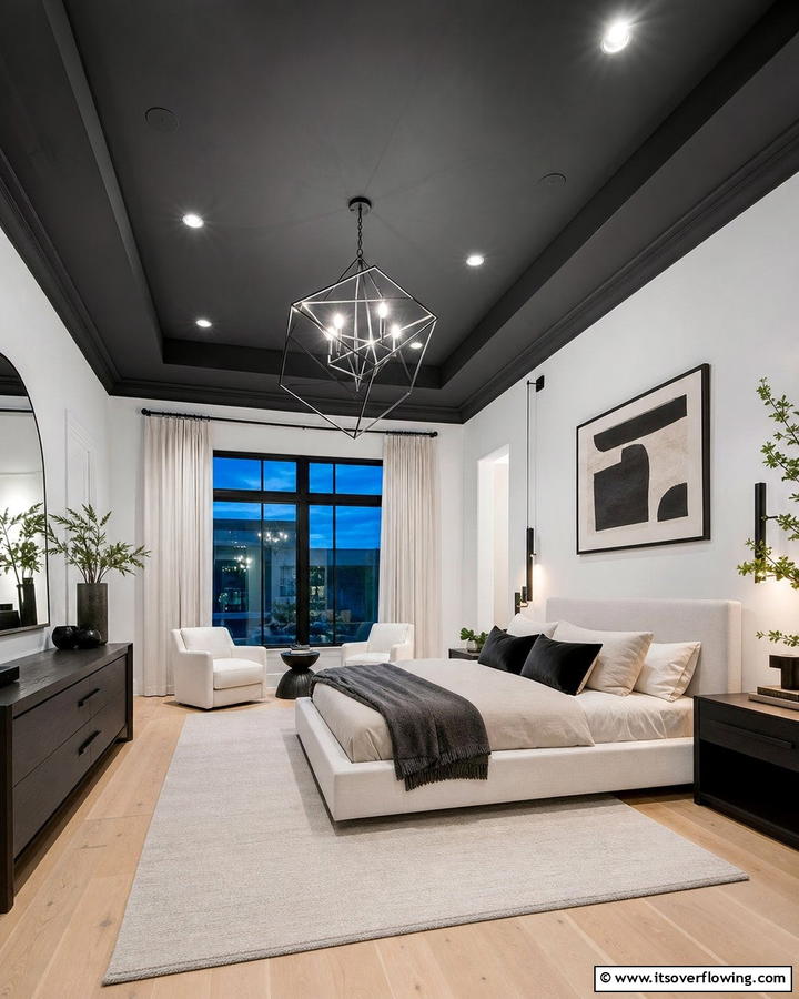 Charcoal Ceiling - 20 Charcoal Bedroom Ideas for a Sleek and Modern Look