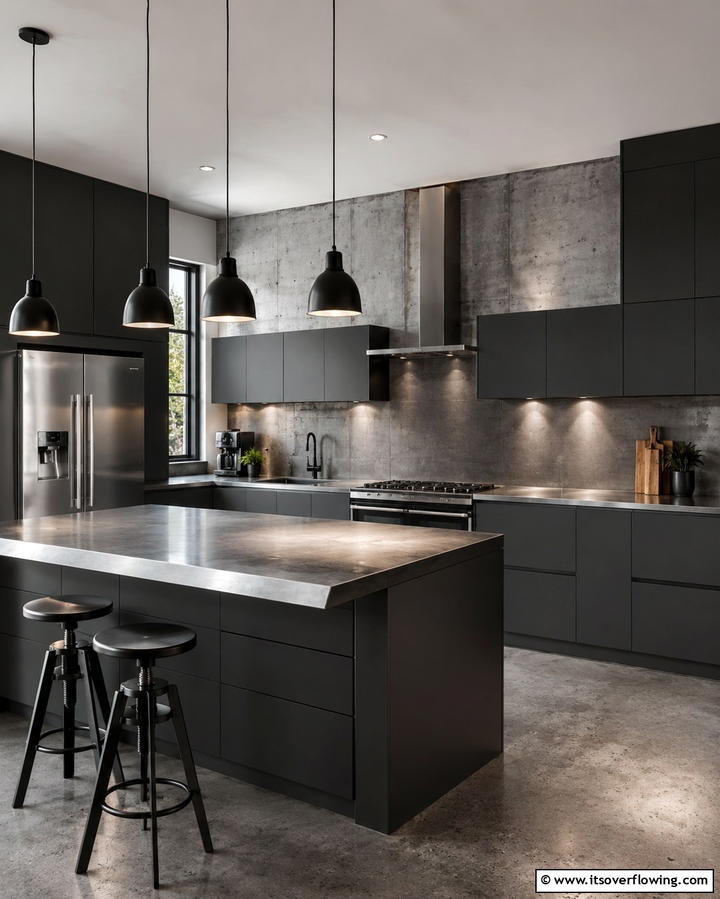 Charcoal Gray Cabinets for a Modern Edge - 25 Painting Kitchen Cabinet Ideas for a Fresh Look