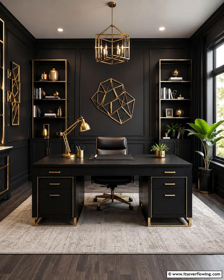 Charcoal Gray Palette - 30 Moody Dark Home Office Designs for a Productive Workspace