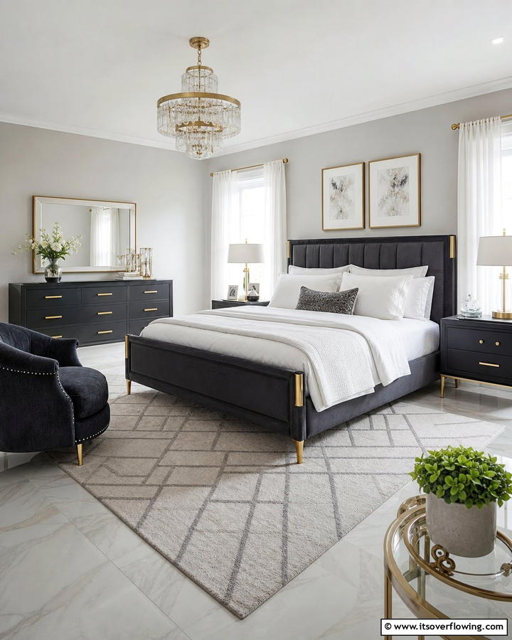 Charcoal Statement Furniture - 20 Charcoal Bedroom Ideas for a Sleek and Modern Look