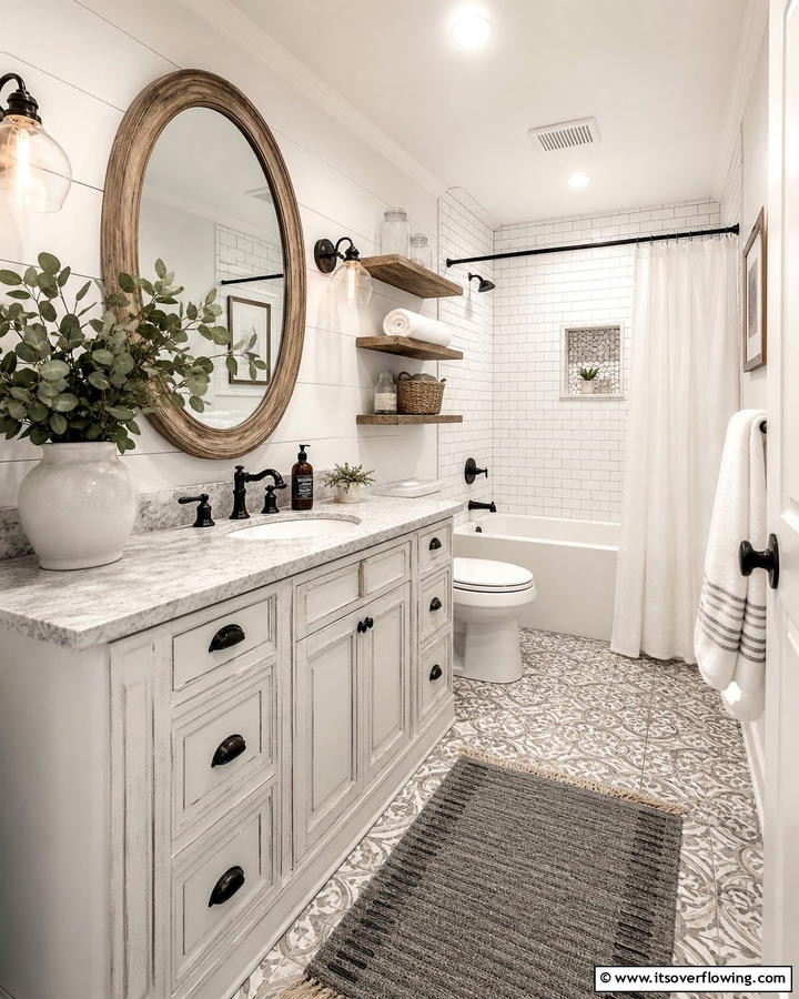 Charming Bathroom Makeover - 21 Farmhouse Decor Ideas to Add Rustic Charm