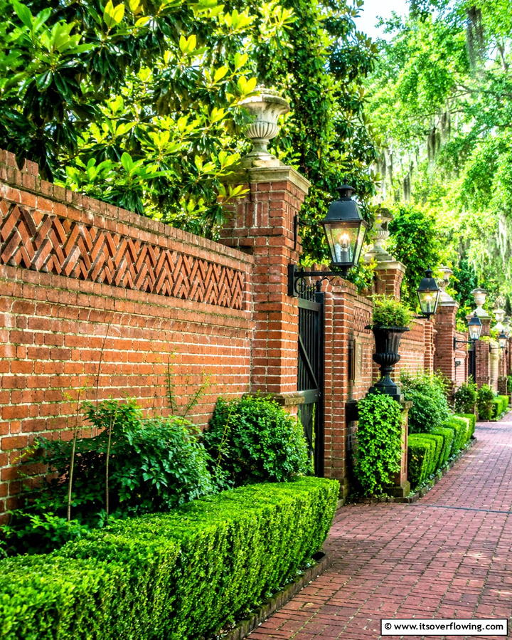 Charming Brick Revival - 30 Classic Brick Fence Ideas for Timeless Outdoor Security & Charm