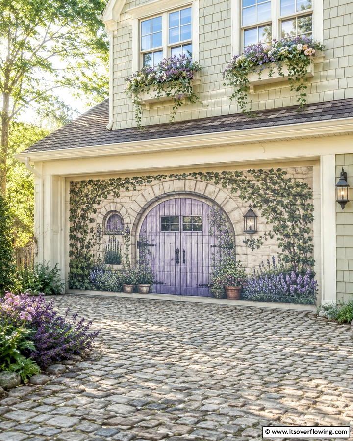 Charming Cottage Aesthetic - 30 Garage Door Mural Ideas for Creative Curb Appeal
