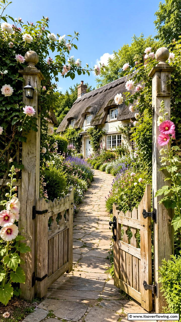Charming Cottage Gateway - 30 Driveway Entrance Ideas for Impressive Arrivals