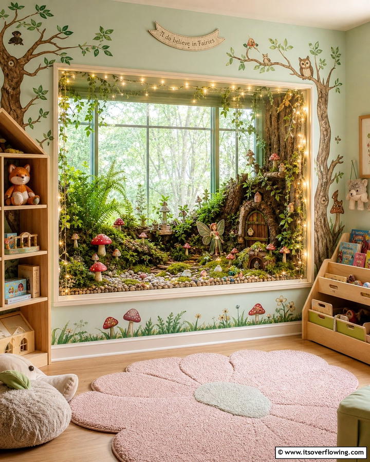 Charming Fairy Garden - 20 Garden Window Ideas to Brighten Your Indoor Space
