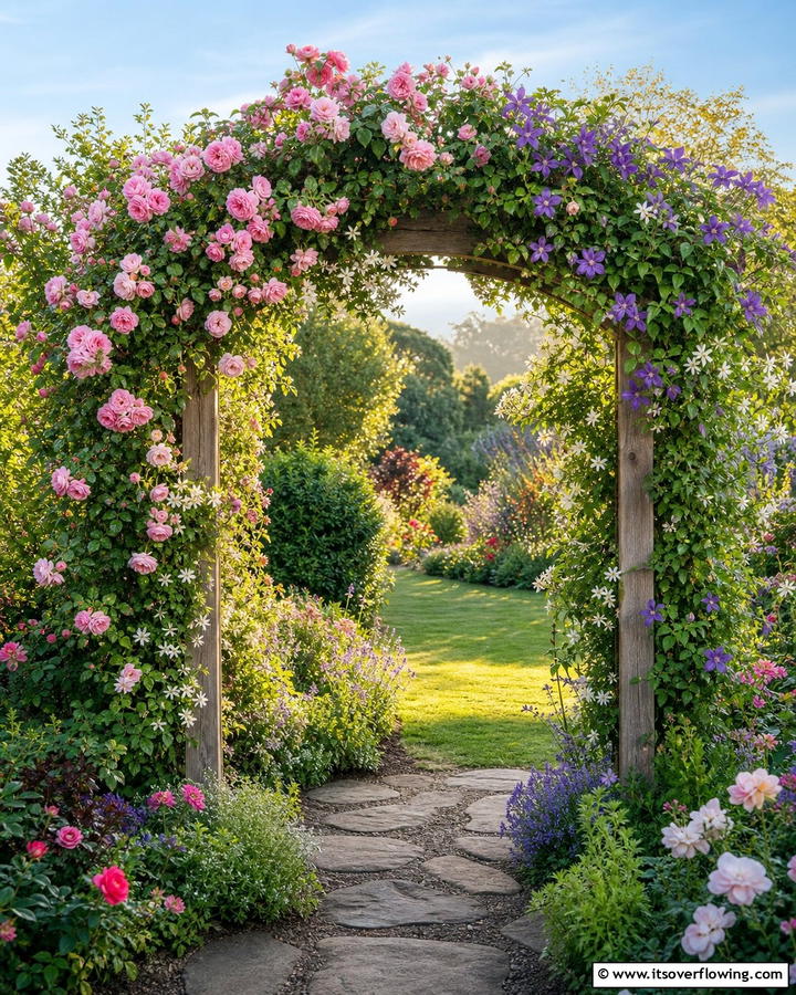 Charming Flowering Archways - 21 Cottage Garden Ideas Full of Whimsical Blooms