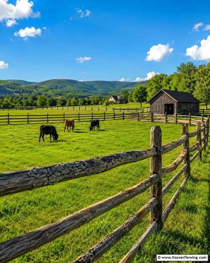 Charming Livestock Enclosure - 30 Split Rail Fence Ideas for Rustic Outdoor Boundaries