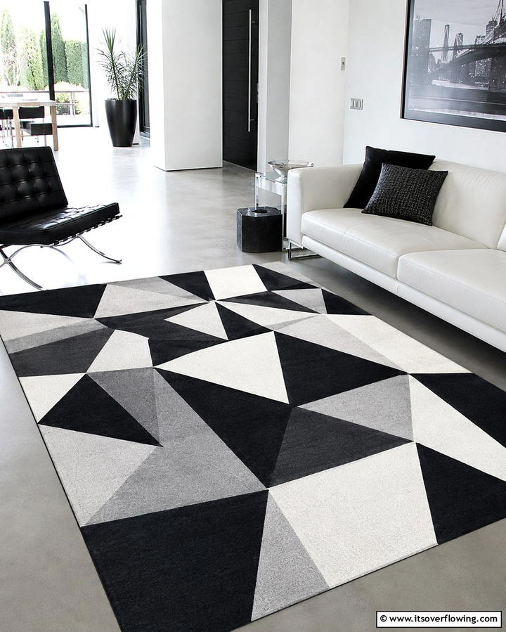Checkerboard Design Rug - 30 Kitchen Rug Ideas- Stylish and Durable Floor Solutions