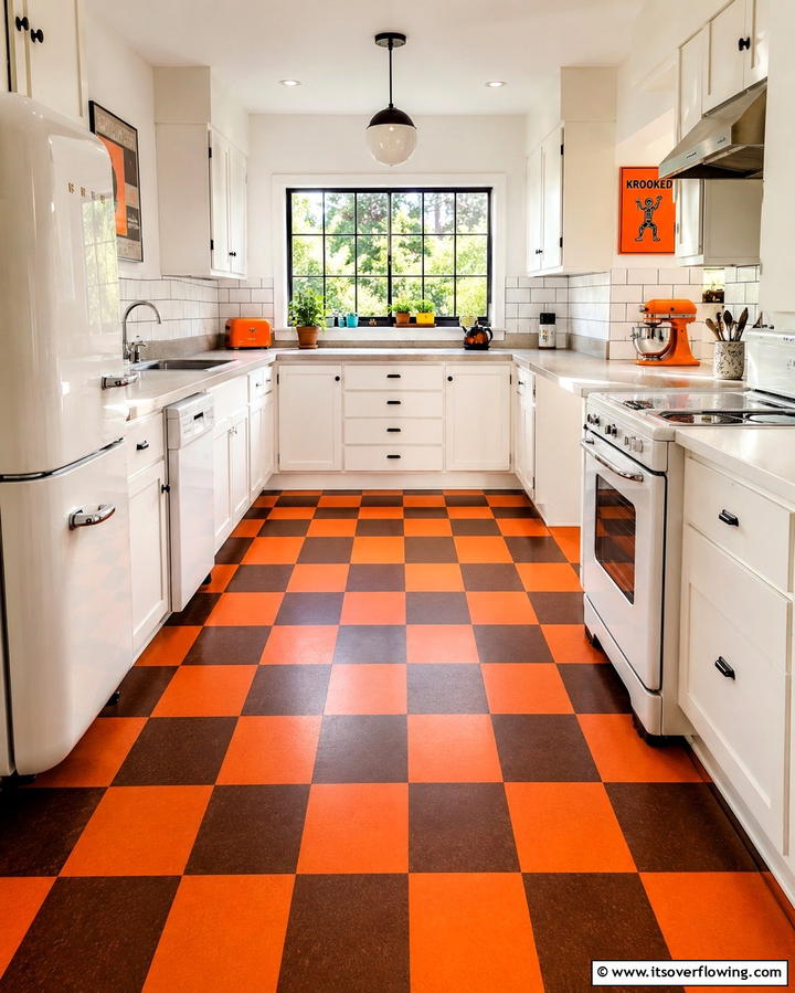 Checkerboard Flooring - 30 Retro 70s Kitchen Ideas for a Funky Vintage Makeover