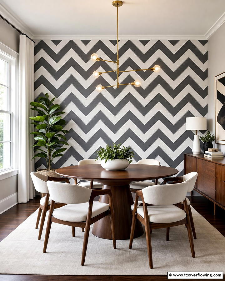 Chevron Chic - 25 Geometric Accent Wall Ideas for Modern Interiors