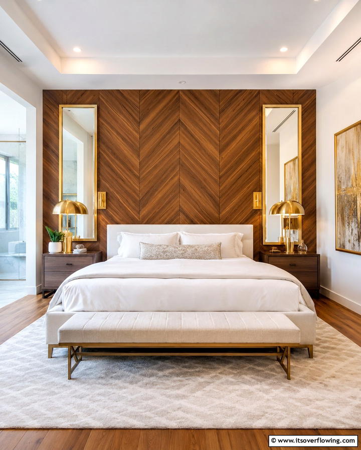 Chevron Patterned Panels - 25 Wall Paneling Ideas to Elevate Your Home Decor