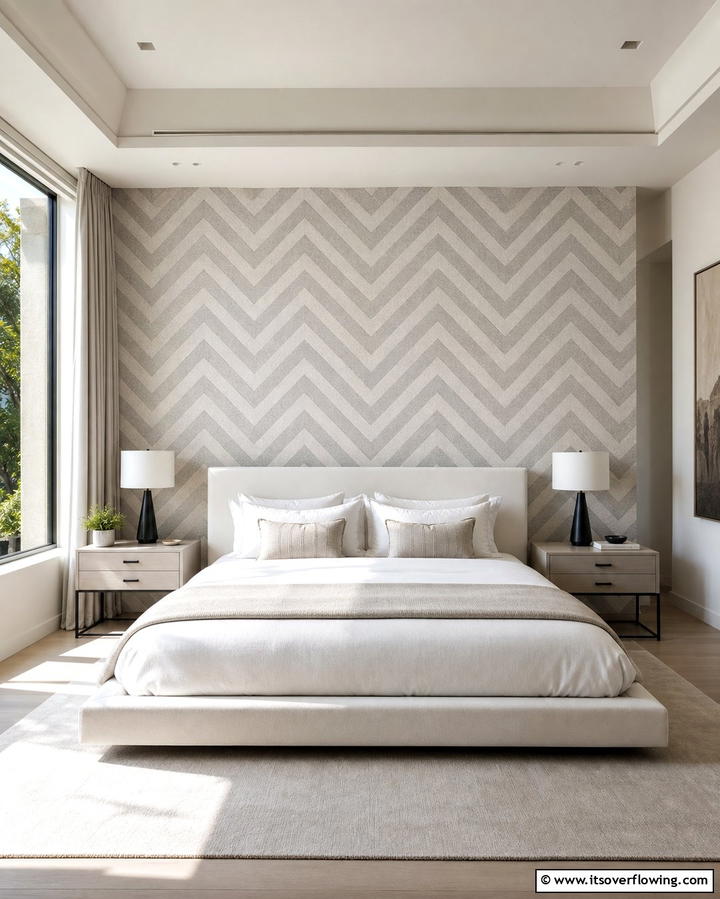 Chevron Stripes - 25 Geometric Accent Wall Ideas for Modern Interiors