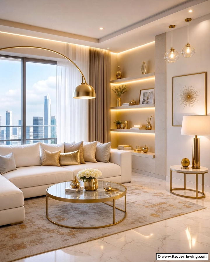 Chic Accent Lighting - 21 Corner Decoration Ideas to Utilize Empty Spaces