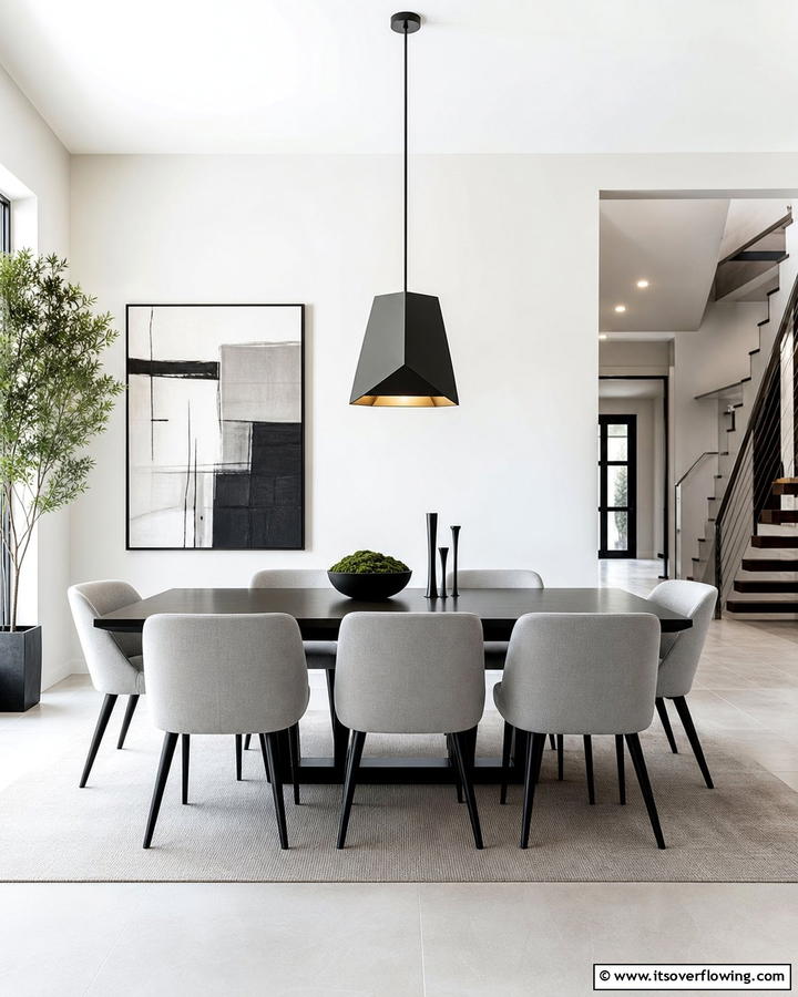 Chic Contemporary Pendant - 21 Dining Room Lighting Ideas to Elevate Your Space