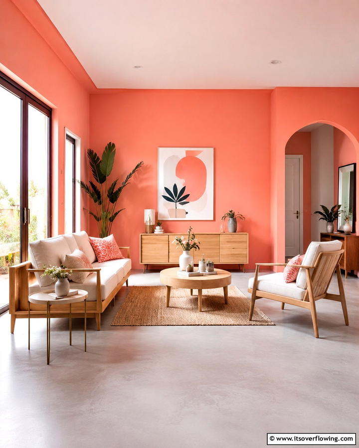 Chic Coral Inspirations - 30 Floor & Wall Color Combos for Stylish Interiors