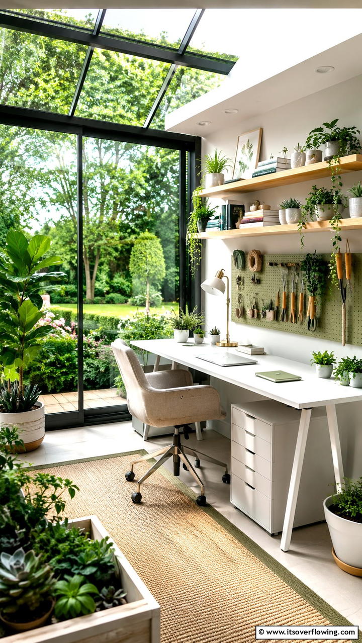Chic Garden Workroom - 30 Garden Room Ideas- Cozy Outdoor Retreats & Studios