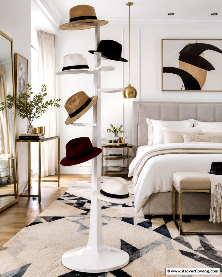 Chic Hat Display Stand - 30 Smart Hat Storage Ideas to Declutter Your Home