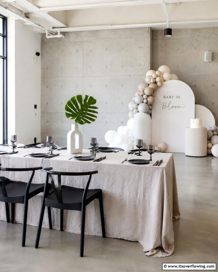 Chic Minimalist Design - 30 Baby Shower Centerpiece Ideas for Adorable Themes