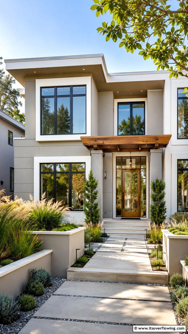 Chic Modern Trim - 30 Exterior Window Trim Ideas to Enhance Curb Appeal
